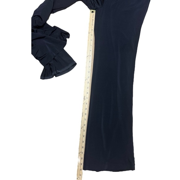 Vintage BEBE Sexy Black Sleeveless Jumpsuit Tie Waist Adjustable Strap Y2K XS - Picture 12 of 16